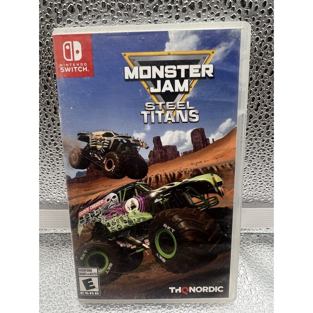 Nintedo Switch Monster Jam Steel Titans Video Game in Case